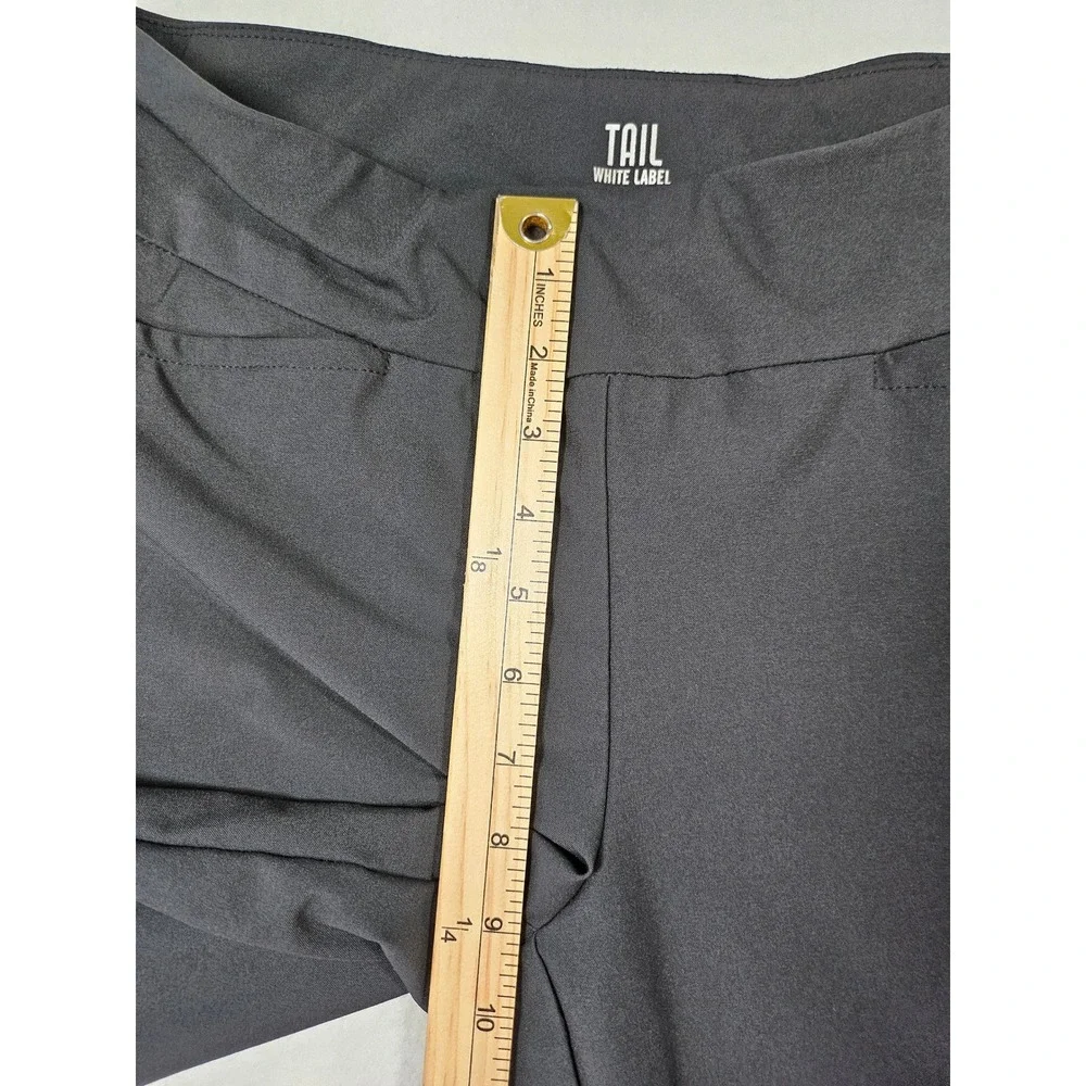 Tail‎ Activewear White Label Black Golf Shorts Size 8 Pull On Performance